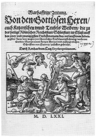 Flugschrift Hexen 1571